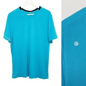 Lululemon Mens Precise Tee Shirt Short Sleeve Reflective Running Gym Size Large